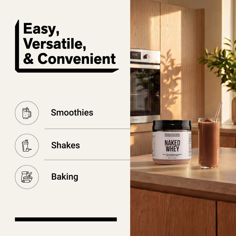 Chocolate Whey Protein Powder 1lb - Chocolate